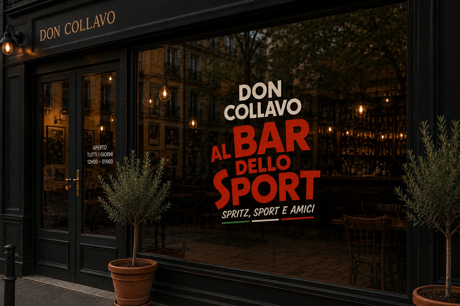 Don Collavo Al Bar Dello Sport window